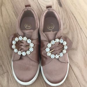 Gorgeous girls sneaker shoe with stones & pearls